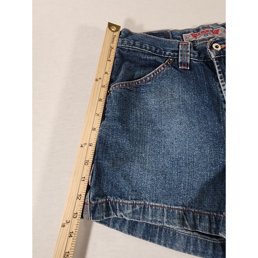 Silver Jeans Co Denim Shorts Womens 29 Carpenter Blue High Rise Vintage Y2K - Picture 3 of 10